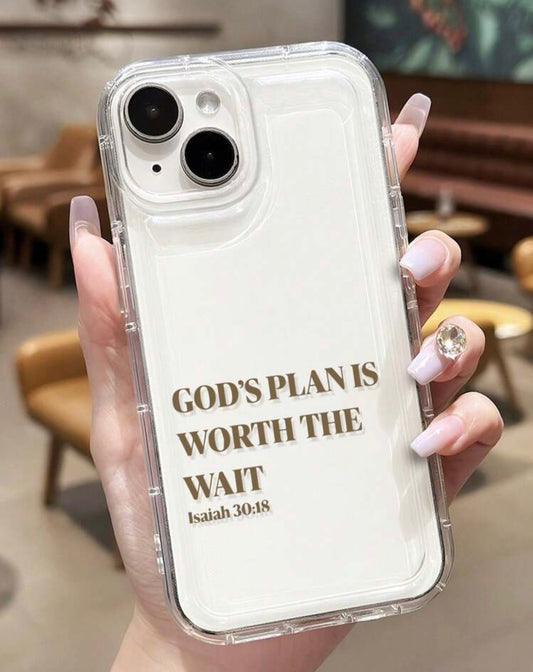 Clear Case with Isaiah 30:18 Scripture Quote